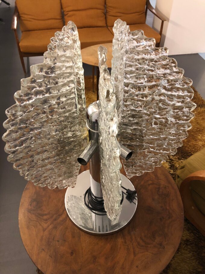 Large Mid-Century Modern Table Lamp by Carlo Nason for Mazzega, Made in Italy