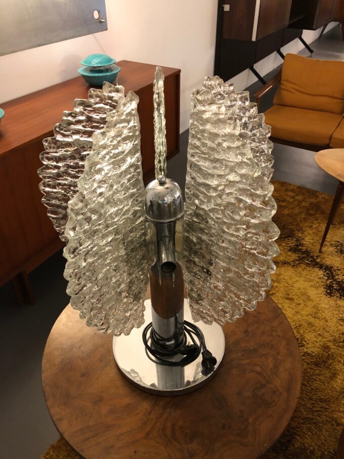 Large Mid-Century Modern Table Lamp by Carlo Nason for Mazzega, Made in Italy