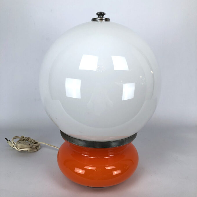 Vintage Italian coloured Murano glass table lamp by Mazzega