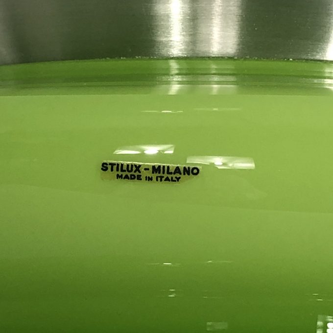 Stilux Milano, large green murano glass table lamp from 60s