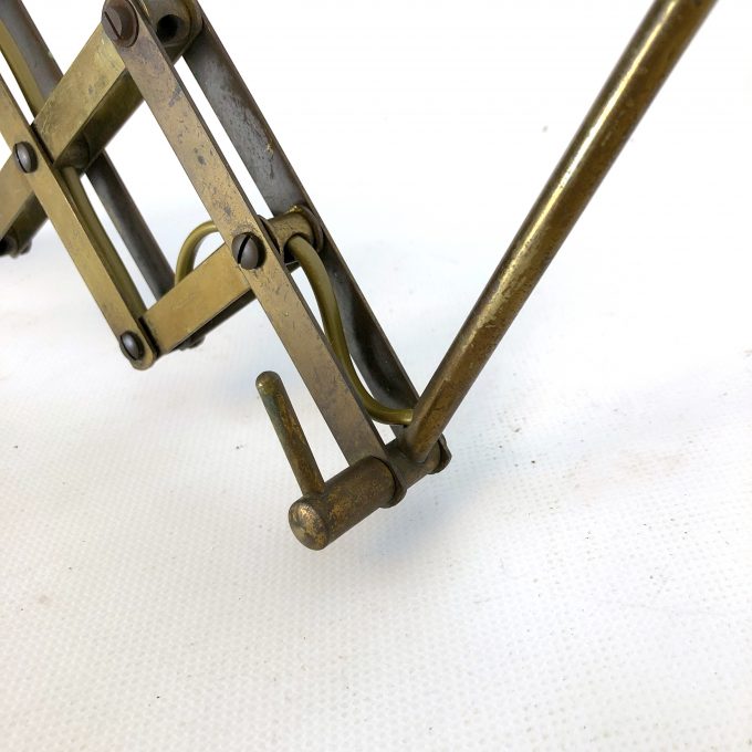 Stilnovo style, Mid-century brass scissor wall lamp from 50s