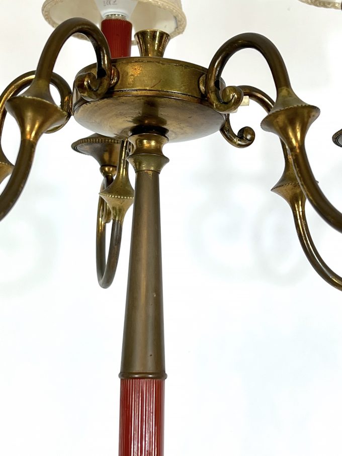 Arredoluce Monza, brass floor lamp from 50s