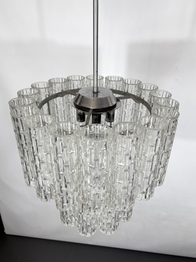 Vintage Murano glass elements chandelier from 60s