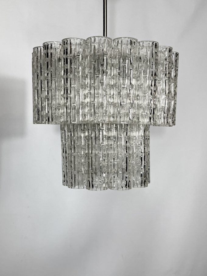 Vintage Murano glass elements chandelier from 60s