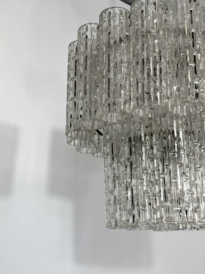 Vintage Murano glass elements chandelier from 60s