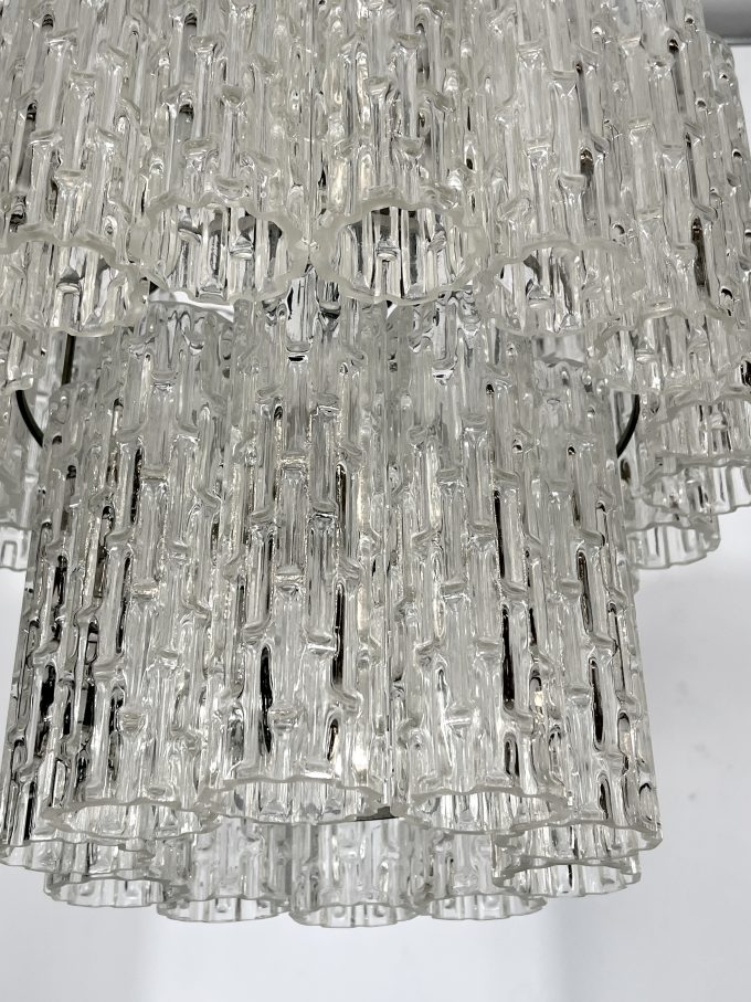 Vintage Murano glass elements chandelier from 60s