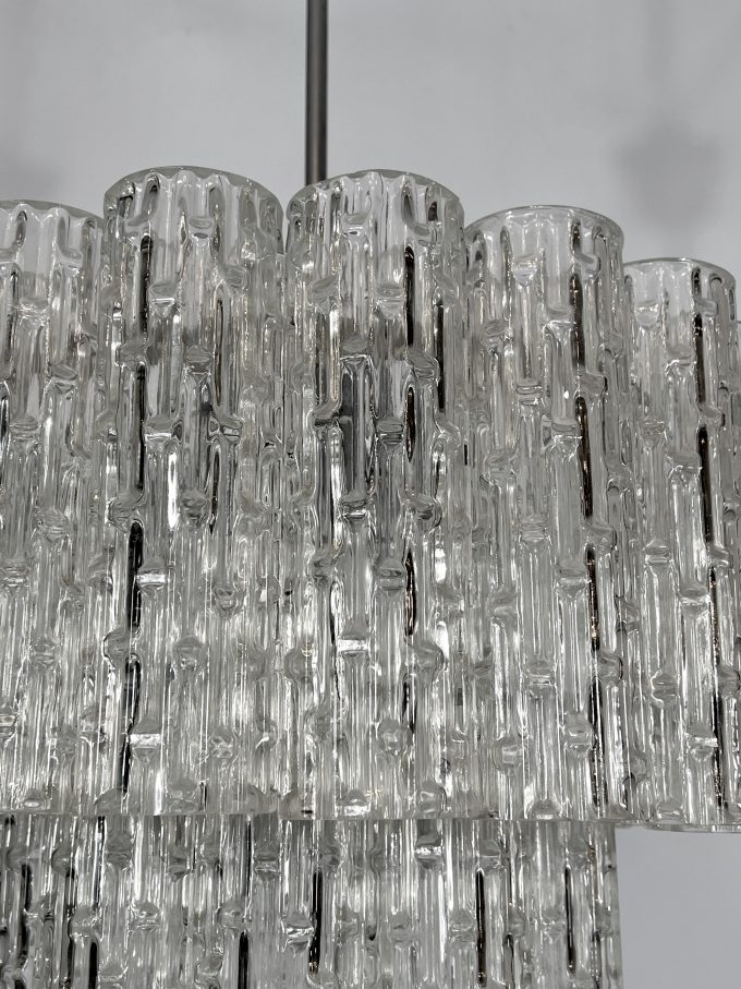 Vintage Murano glass elements chandelier from 60s