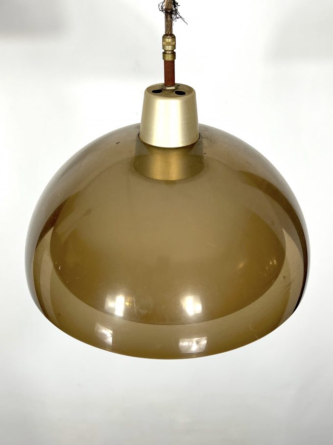 Mid-century modern pair of plexiglass chandelier by Candle