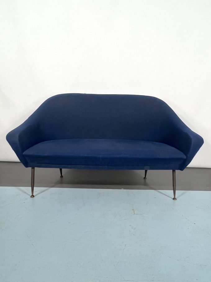 Mid-century modern loveseat and armchairs by Gastone Rinaldi from 50s