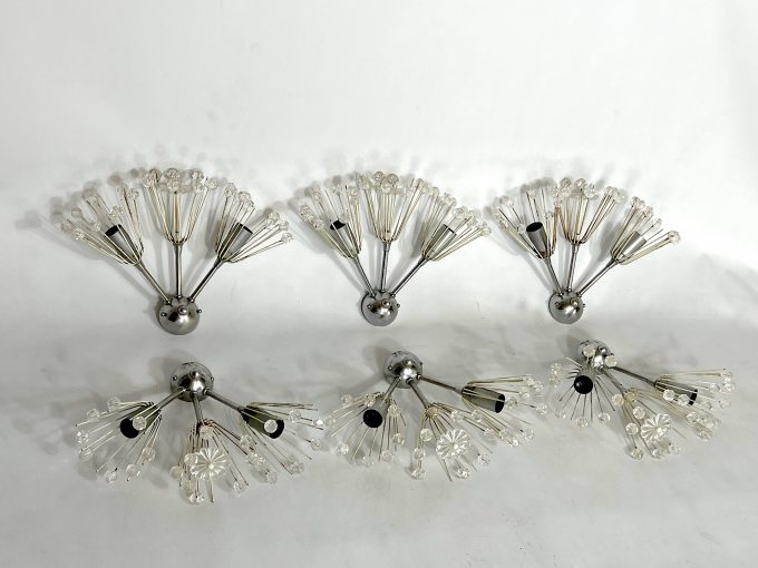 Mid-century Modern Set of Six Emil Stejnar sconces from 60s