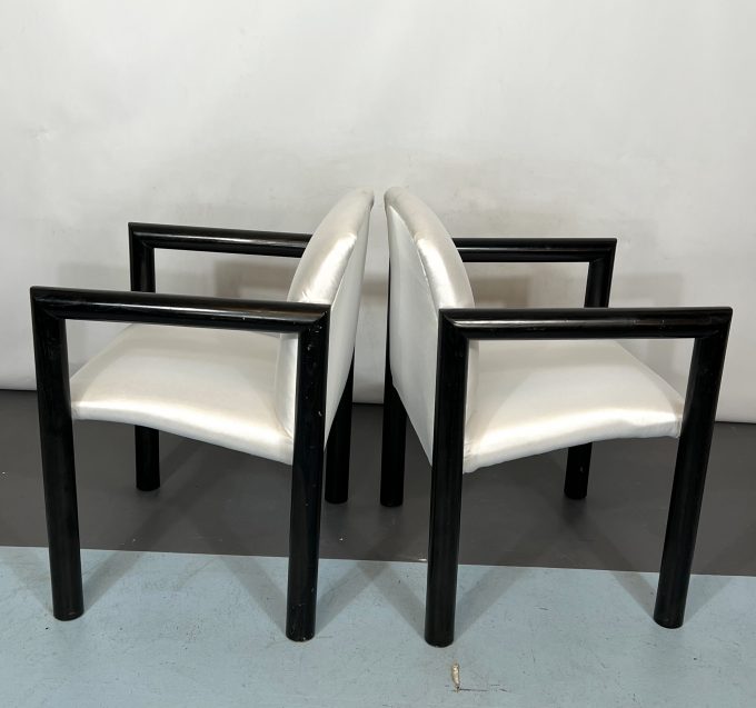 Mid-Century Italian Modern set of 4 armchairs from 70s