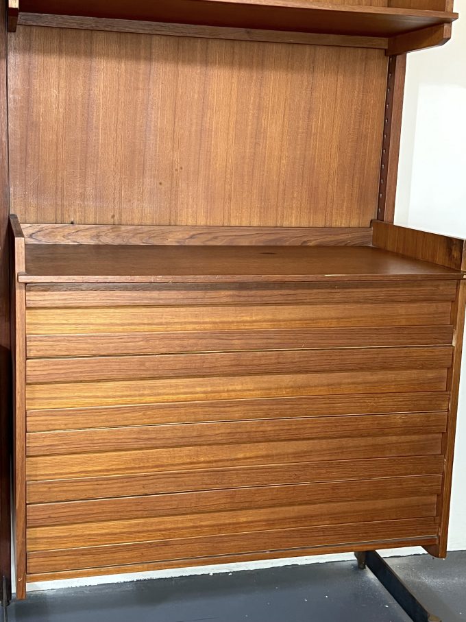 Mid-Century Modern modular wood bookcase from 50s