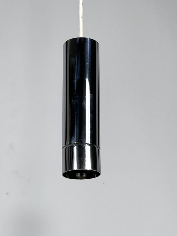 Stilux Milano, set of two chrome pendant lamps from 70s