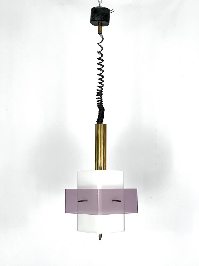 Mid-Century Modern pentant lamp by Stilux Milano. Italy 1960s