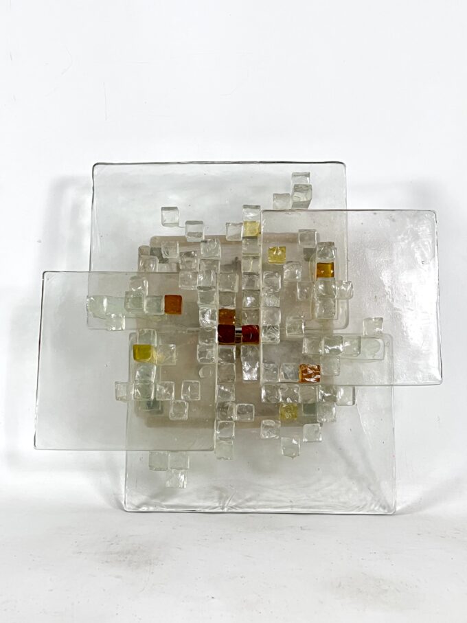 Mid-Century Large Murano Glass wall light by Albano Poli for Poliarte. Italy 1970s