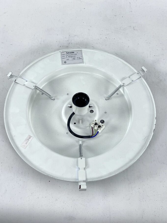 Vintage Large Egina 38 ceiling lamp by Angelo Mangiarotti for Artemide. Italy 1970s
