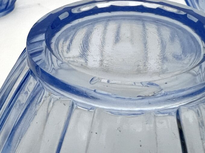 Art Deco Murano glass serving bowl set of 13. Italy 1930s
