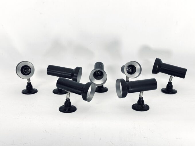 Mid-Century Set of Seven Italian spotlights from 60s