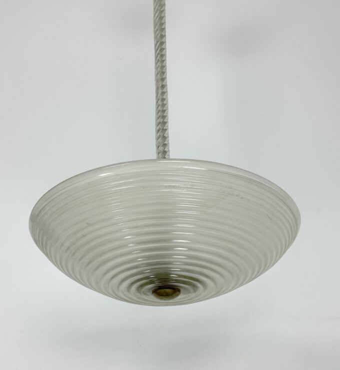 Art Deco, Ercole Barovier pendant light in murano glass from 40s