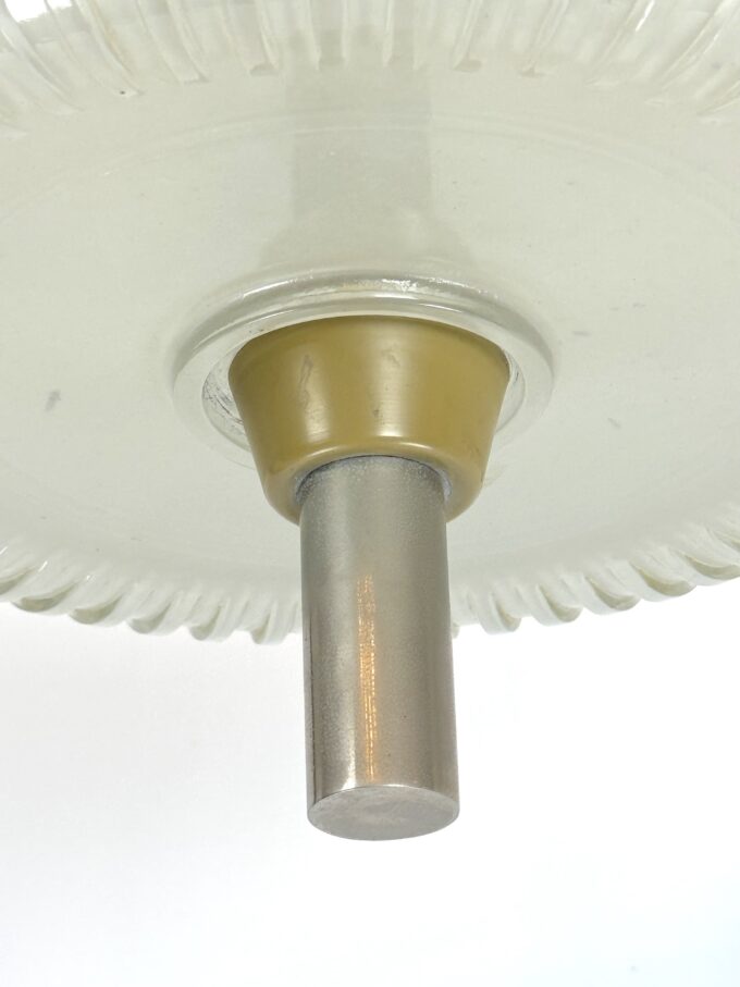 Seguso, Art Deco glass and metal chandelier from 40s.