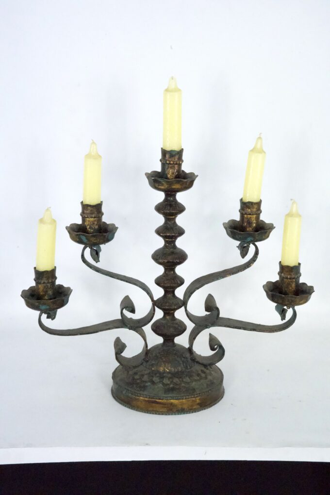 Brutalist Iron Candlestick by Longobard, Italy, 1970s