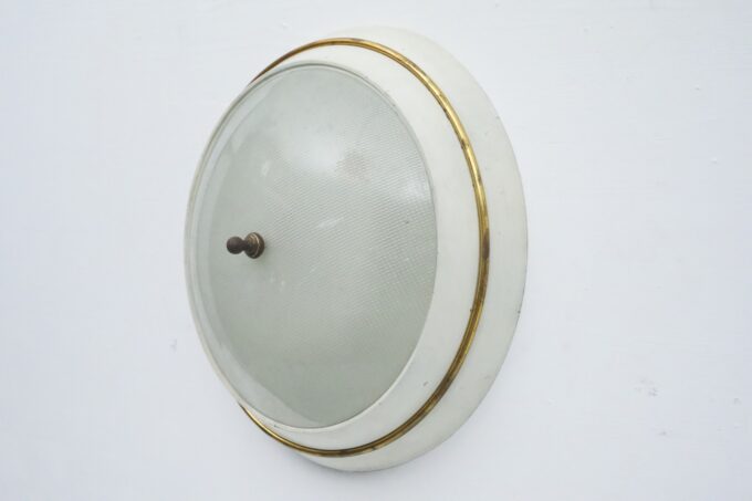 Mid-Century Ceiling Lamp in the Style of Stilnovo, Italy, 1950s