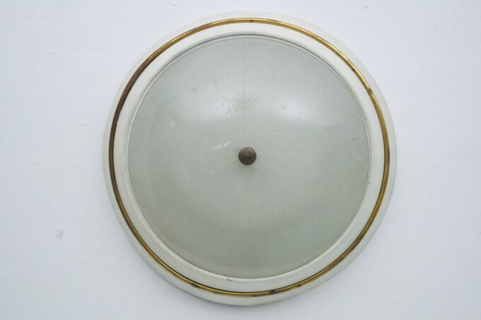 Mid-Century Ceiling Lamp in the Style of Stilnovo, Italy, 1950s