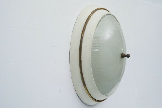Mid-Century Ceiling Lamp in the Style of Stilnovo, Italy, 1950s