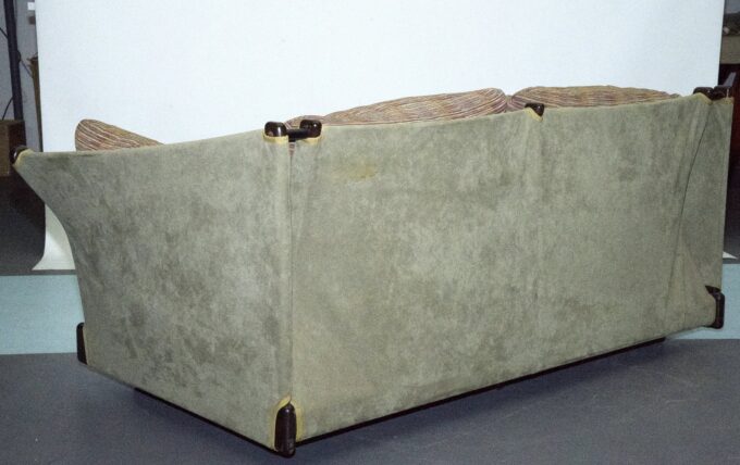 Rare Italian love seat, model Violoncello, designed by Piero De Martini for Cassina, Italy, 1970s.