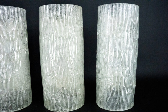 Set of 4 Corteccia Wall Sconces by Toni Zuccheri for Venini, 1960s