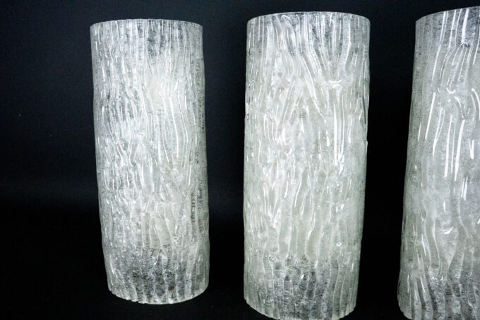 Set of 4 Corteccia Wall Sconces by Toni Zuccheri for Venini, 1960s