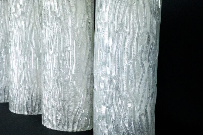 Set of 4 Corteccia Wall Sconces by Toni Zuccheri for Venini, 1960s