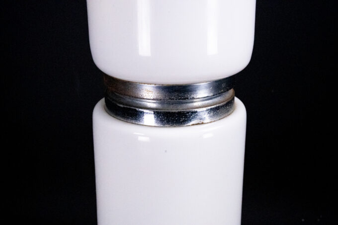 1970s Murano Glass Floor Lamp, Chrome Structure, Made in Italy